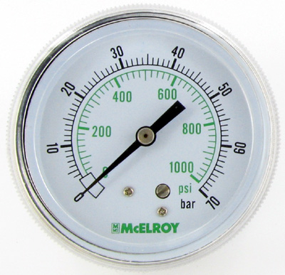 1000psi/bar,1% pressure gauge