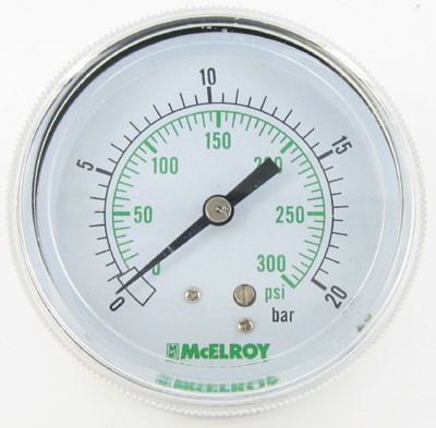 300psi/bar,1% pressure gauge